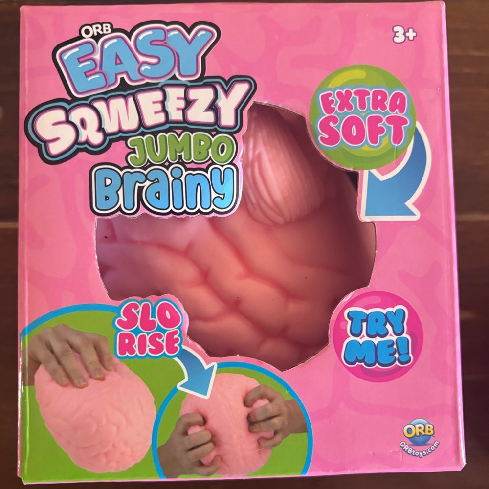 Orb Easy Squeezy Jumbo Brainy Viral squish toy